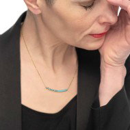 COLLANA CON CZ E SMALTO