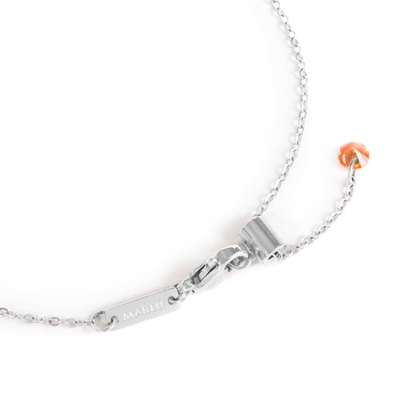 Collana con zirconi e smalto