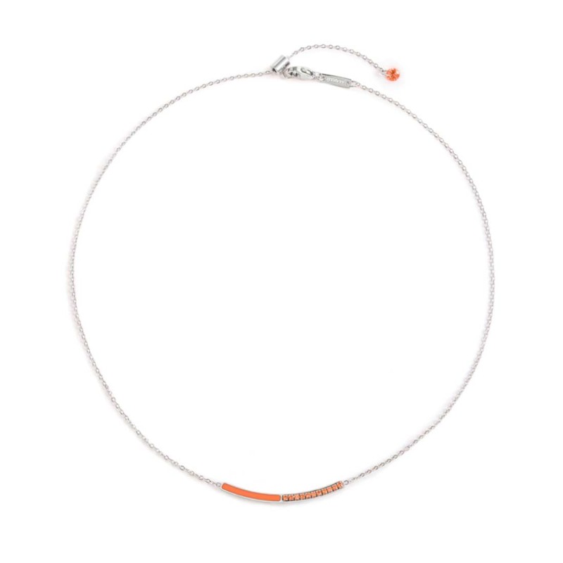 Collana con zirconi e smalto