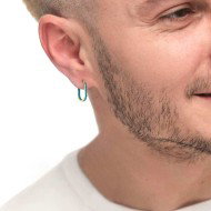 OR MONO OVALE CON CZ E SMALTO