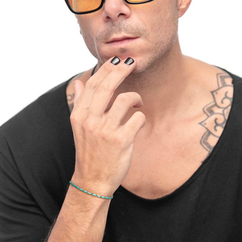 BR CON PERLINE A TUBO TURCHESI ED EMATITE