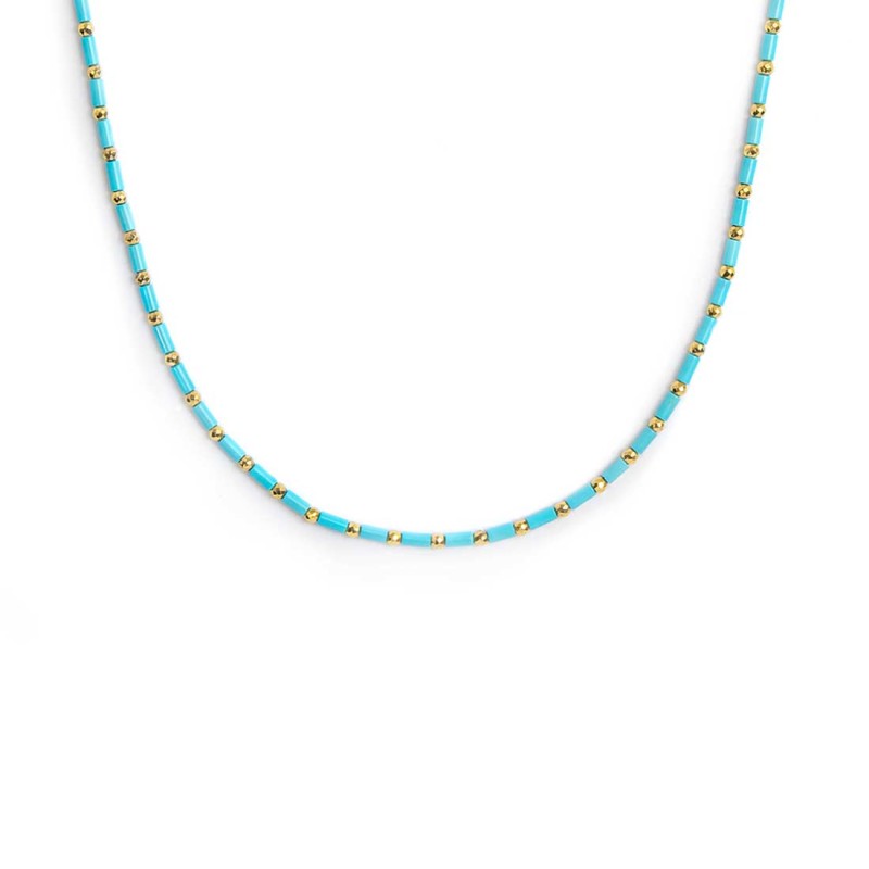 CO CON PERLINE A TUBO TURCHESI ED EMATITE