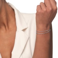 BRACCIALE CATENA SNAKE QUAD E GRUM CON SFERE