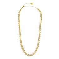 COLLANA CATENA SNAKE QUAD E GRUM CON SFERE