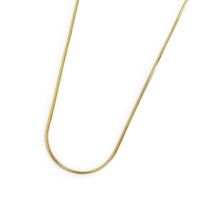 Collana catena snake quadrata