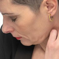 OR MONO CERCHIO CON CATENA A CORDA