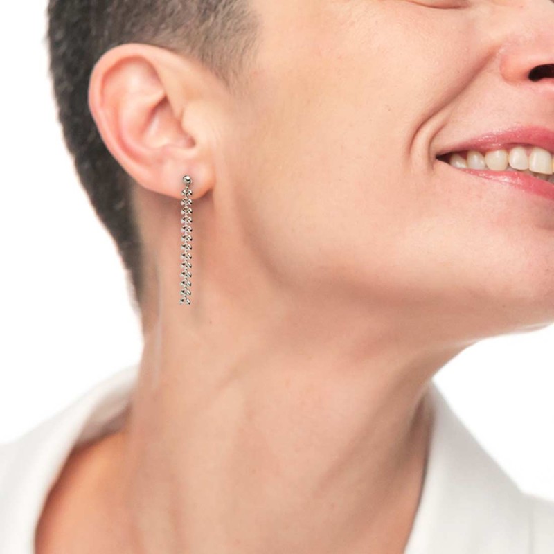 OR MONO CON SFERA E CAT A FOGLIA CHEVRON PEND