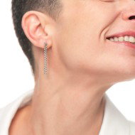 OR MONO CON SFERA E CAT A FOGLIA CHEVRON PEND