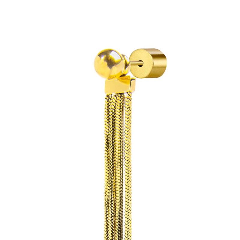 OR MONO CON SFERA E CATENE SNAKE QUADRATE PEND