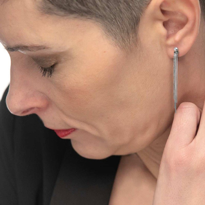 OR MONO CON SFERA E CATENE SNAKE QUADRATE PEND