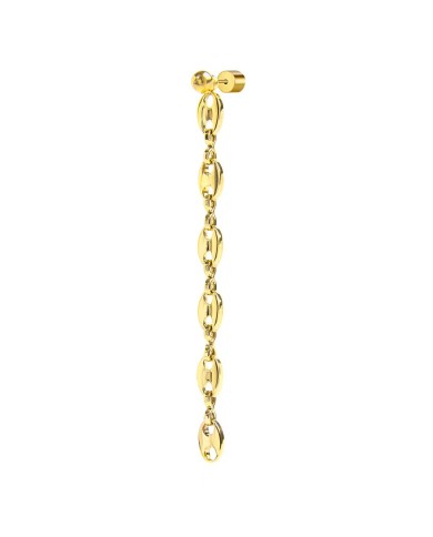 Orecchino pendente con catena marine