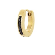 Orecchino a cerchio 11mm con cristalli