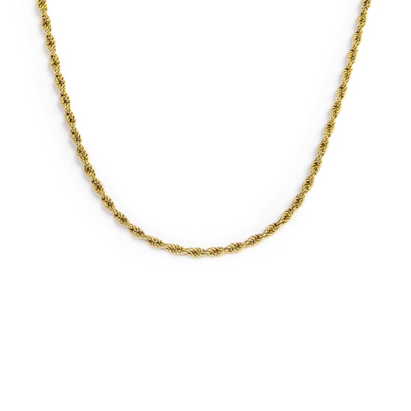 COLLANA CATENA A CORDA SPESSORE 2 MM