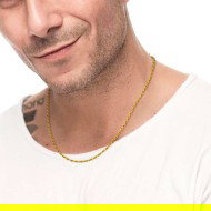 COLLANA CATENA A CORDA SPESSORE 2 MM