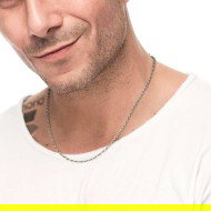 COLLANA CATENA A CORDA SPESSORE 2 MM