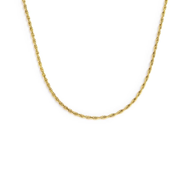 COLLANA CATENA A CORDA SPESSORE 2,50 MM