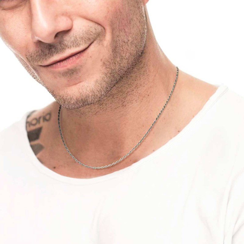 Collana catena a corda 2mm