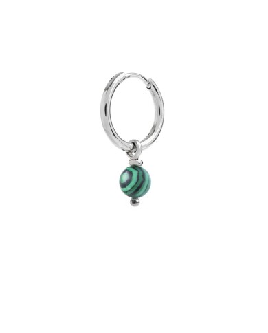 Orecchino a cerchio con sfera pendente