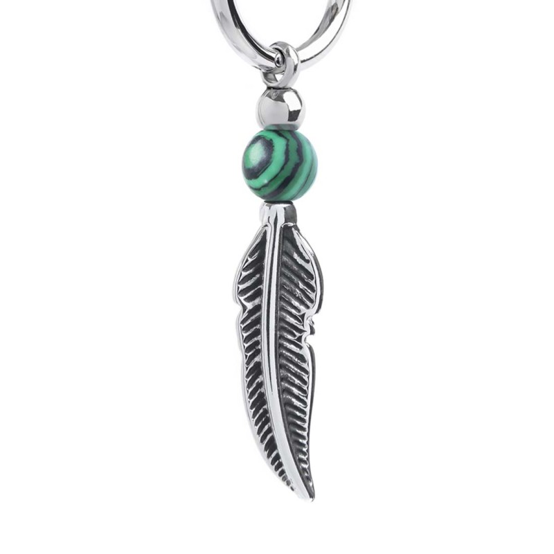 OR ACC MONO CERCHIO CON PIUMA E SFERA