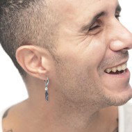 OR ACC MONO CERCHIO CON PIUMA E SFERA