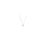 S.STEEL NECKLACE WITH WHITE CZ STONE 5,25 MM S.steel necklace with cutting cross chain, 1 mm width, 0,20 mm thickness. On the ce