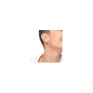 S.S SINGLE OVAL EAR WITH PENDANT WITH BLACK ENAMEL S.steel single oval earring with texture by casting with mat black oil size 1