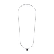 Collana con zircone nero quadrato