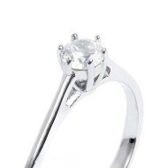 Anello solitario zircone 4,25mm