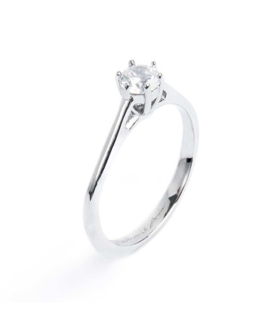 Anello solitario zircone 4,25mm