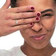 Anello solitario zircone 5,25mm