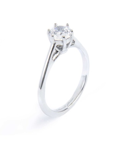 Anello solitario zircone 5,25mm