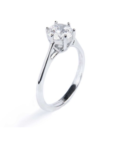 Anello solitario zircone 6,25mm