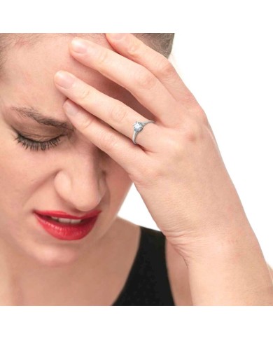 Anello solitario zircone 6,25mm