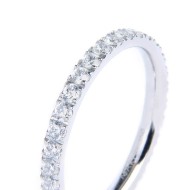 Anello veretta con zirconi 1,7mm