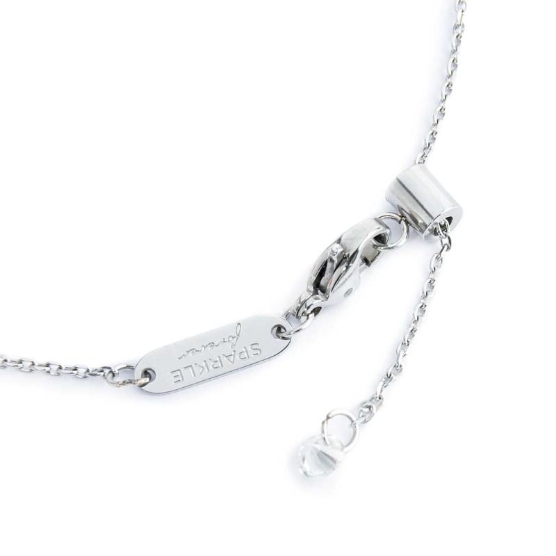 Bracciale catena cutting cross zircone 4,25mm centrale