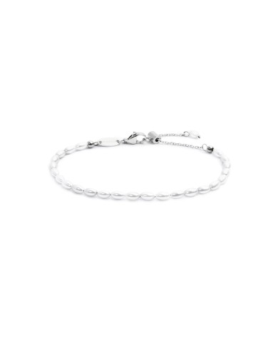 Bracciale con perle ovali