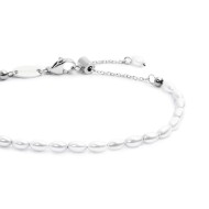 Bracciale con perle ovali