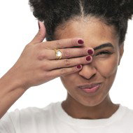 ANELLO A DOPPIA FASCIA CON PERLA