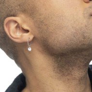 OR ACC MONO CERCHIO RITORTO D2,7CM CON PERLA IRR. PEND