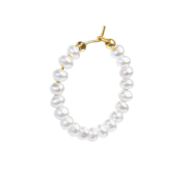 OR MONO ACC CERCHIO CON PERLE IRREGOLARI