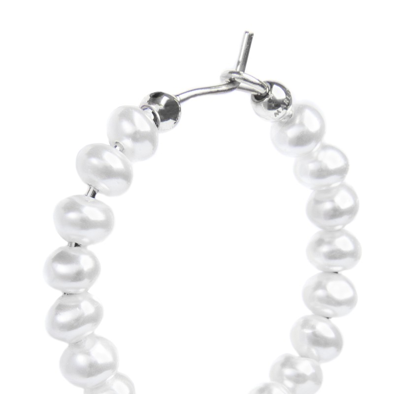 OR MONO ACC CERCHIO CON PERLE IRREGOLARI