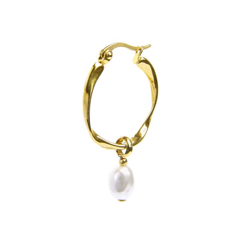 OR ACC MONO CERCHIO CON PERLA OVALE PEND