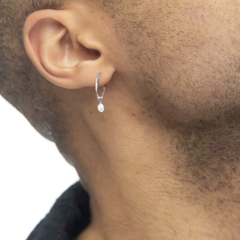 OR ACC MONO CERCHIO CON PERLA OVALE PEND