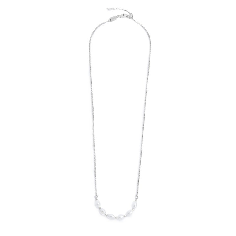 COLLANA ACC CAT CON CENTRALE CON PERLE OVALI