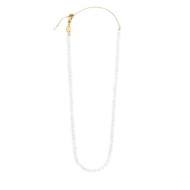 Collana catena con perle ovali