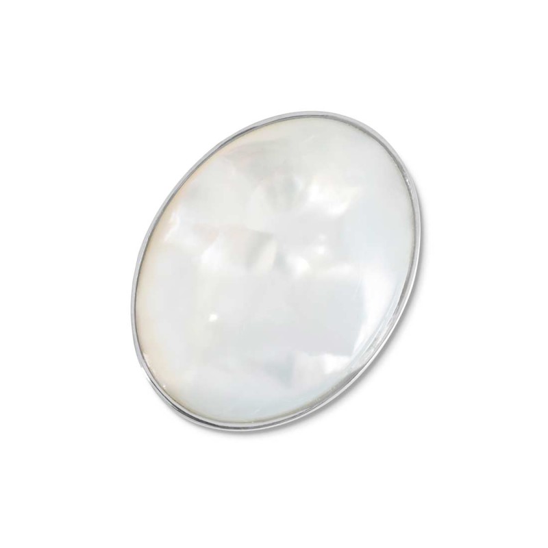 PIASTRINA OVALE PIETRA COMPOSITA BOMBATA