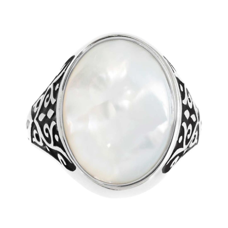 PIASTRINA OVALE PIETRA COMPOSITA BOMBATA