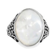 PIASTRINA OVALE PIETRA COMPOSITA BOMBATA