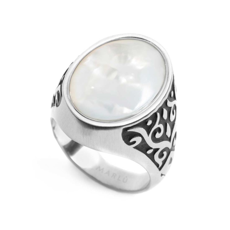 PIASTRINA OVALE PIETRA COMPOSITA BOMBATA