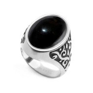 PIASTRINA OVALE PIETRA COMPOSITA BOMBATA